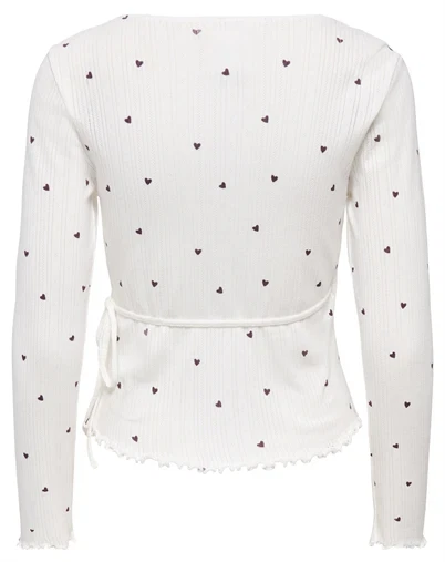 Only - ONLVips Wrap Cardigan - Cloud Dancer